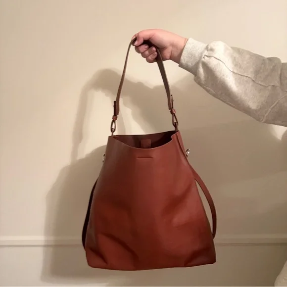 All Saints Paradise North South Leather Tote - Picture 3 of 14